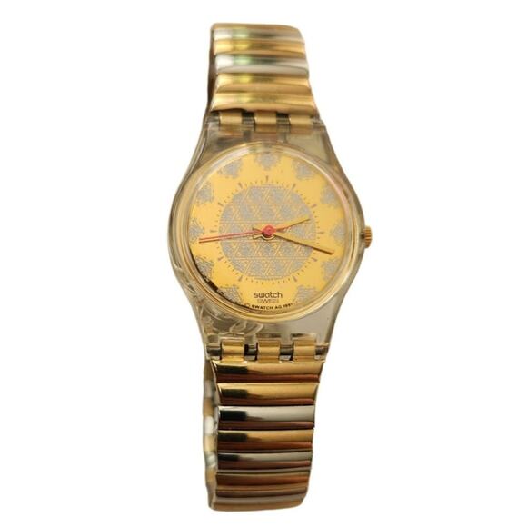 Vintage Swatch lady watch "Perlage" LK133. New old stock in box with flex band - Picture 1 of 8